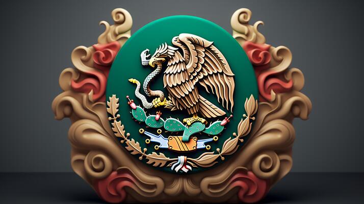 Mexico States Stock Photos Images - Ai Generated 3d Render Of Mexico Emblem Free Photo