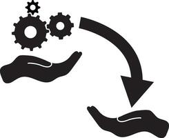 Transferring skill icon. Project Management sign. flat style. vector