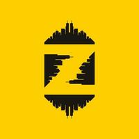 LETTER Z CITY ICON LOGO VECTOR