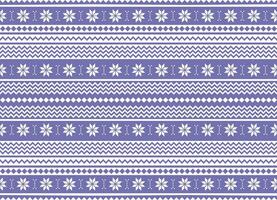 Vector seamless lilac winter ornament for sweater and fabric with snowflakes. Ornament of the northern peoples. Background for printing