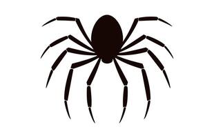 A Spider vector black silhouette free