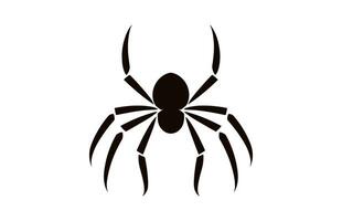 A Spider vector black silhouette free