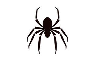 A Spider vector black silhouette free