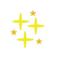 Star vector shapes. Yellow sparkles. Templates for design, posters, projects, banners, logo, and business cards