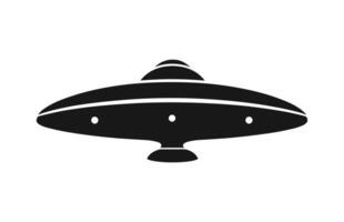 A Space UFO silhouette vector