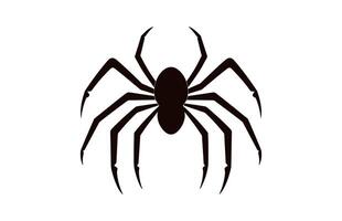 A Spider vector black silhouette free