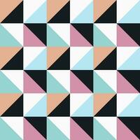 Seamless vector geometric color pattern background. Full color modern.