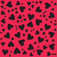 Red hearts pattern,Valentines day background vector