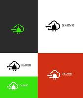 cloud technology logo vector