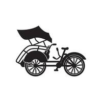 Rickshaw symbol logo icon, vector illustration template design