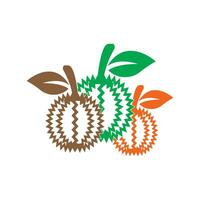 Durian logo icono, vector ilustración diseño