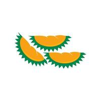 Durian logo icono, vector ilustración diseño
