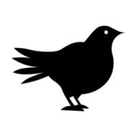 Dove black vector icon isolated on white background