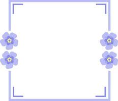 Beautiful Flower Border Frame Decoration vector