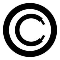 Rope line hawser cable electric circle shape for car icon in circle round black color vector illustration image solid outline style