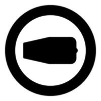 Turbine airplane turbomachine jet engine aircraft motor fan plane icon in circle round black color vector illustration image solid outline style