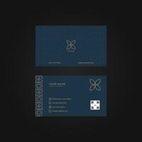 stylish gradient mesh horizontal business card template vector