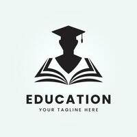 education logo icon design vector illustration