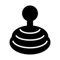 Joystick black vector icon isolated on white background