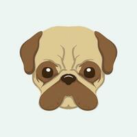 cute head dog vector illustration prfect for cute pet dog vector design