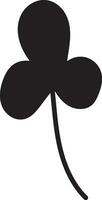 Clover Vector illustration Sketch line clover Hand drawn brush shamrocks on white background St Patricks Day