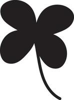 Clover Vector illustration Sketch line clover Hand drawn brush shamrocks on white background St Patricks Day