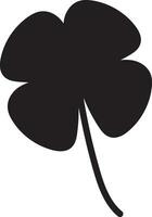 Clover Vector illustration Sketch line clover Hand drawn brush shamrocks on white background St Patricks Day