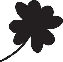 Clover Vector illustration Sketch line clover Hand drawn brush shamrocks on white background St Patricks Day