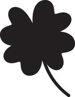 Clover Vector illustration Sketch line clover Hand drawn brush shamrocks on white background St Patricks Day