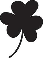 Clover Vector illustration Sketch line clover Hand drawn brush shamrocks on white background St Patricks Day