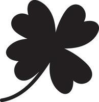 Clover Vector illustration Sketch line clover Hand drawn brush shamrocks on white background St Patricks Day