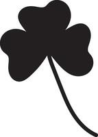 Clover Vector illustration Sketch line clover Hand drawn brush shamrocks on white background St Patricks Day