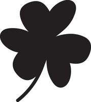 Clover Vector illustration Sketch line clover Hand drawn brush shamrocks on white background St Patricks Day