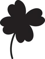 Clover Vector illustration Sketch line clover Hand drawn brush shamrocks on white background St Patricks Day