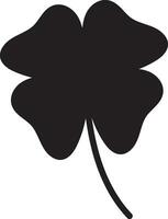 Clover Vector illustration Sketch line clover Hand drawn brush shamrocks on white background St Patricks Day