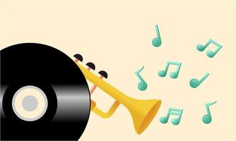 Music notes, song, melody or tune logo vector