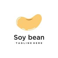 Vector soybean vector flat illustration. organic legumes beans