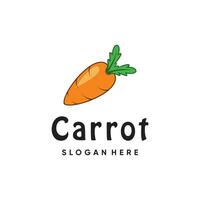 Carrot logo design vector with simple creative concept