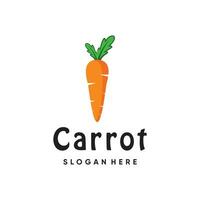 Carrot logo design vector with simple creative concept