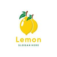 Lemon logo design vector with simple creative concept