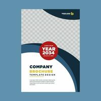 cover company profile or brochure template layout design vector