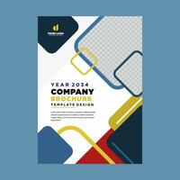 cover company profile or brochure template layout design vector