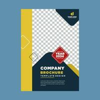 cover company profile or brochure template layout design vector