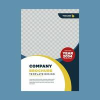 cover company profile or brochure template layout design vector