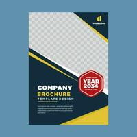 cover company profile or brochure template layout design vector