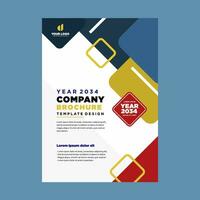 cover company profile or brochure template layout design vector