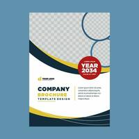 cover company profile or brochure template layout design vector