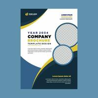 cover company profile or brochure template layout design vector