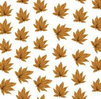 Background pattern and wallpaper of dry leaves in autumn vector