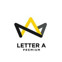 A letter abstract logo design illustration vector